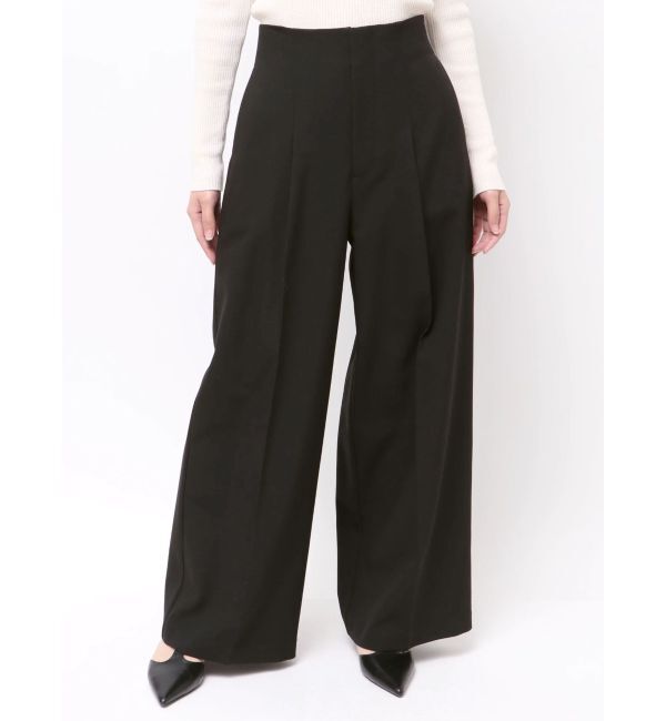 LAGUNAMOON「ウォッシャブルタックワイドパンツ」|その他|