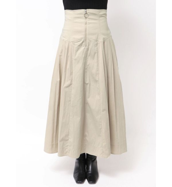 LAGUNAMOON「フロントZIPコルセットデザインフレアスカート」|スカート|