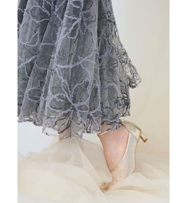 LAGUNAMOON「LADYベストセットフラワーチュールフレアスカート」|ワンピース|