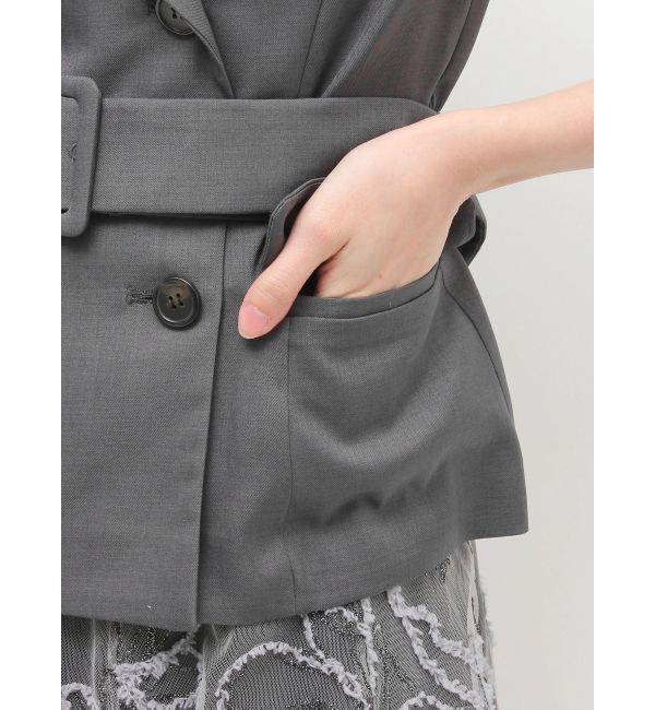 LAGUNAMOON「LADYベストセットフラワーチュールフレアスカート」|ワンピース|