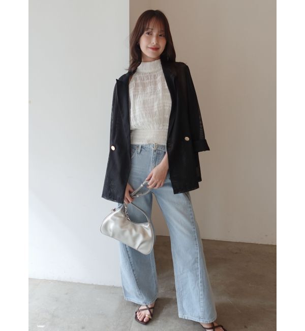 LAGUNAMOON「ボウタイシャーリングブラウス」|シャツ・ブラウス|