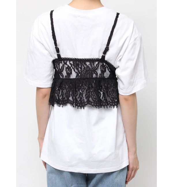 EVRIS「【WEB限定】レースビスチェSETTシャツ」|Tシャツ・カットソー|