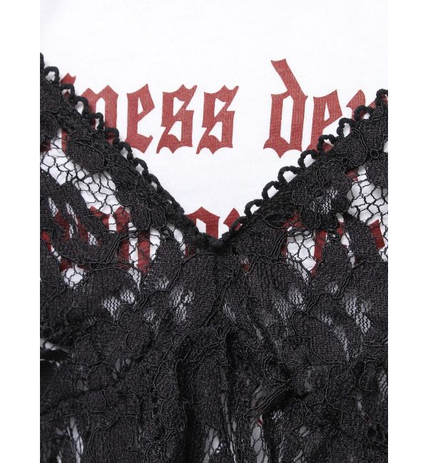 EVRIS「【WEB限定】レースビスチェSETTシャツ」|Tシャツ・カットソー|