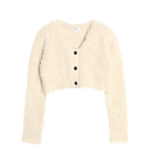 EVRIS「シャギークロップドニットトップス」|ニット・セーター|