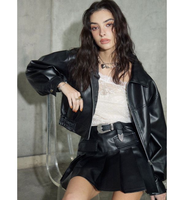 EVRIS「リボンキャミレースチュニック」|キャミソール|