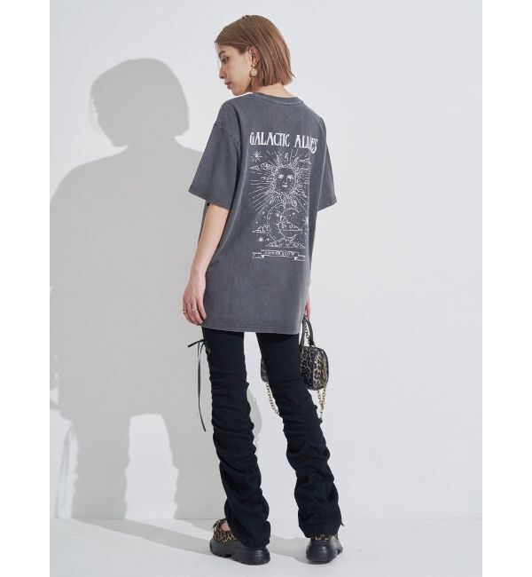 EVRIS「ドロストギャザーリブフレアパンツ」|その他|