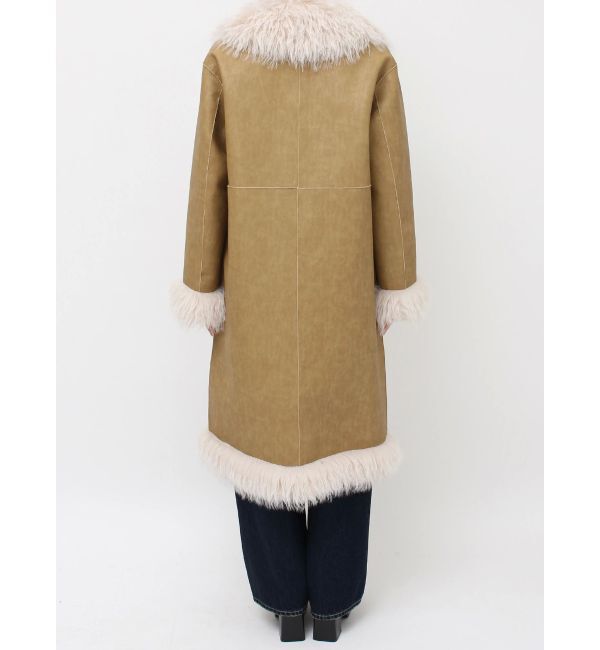 EVRIS「フェイクファームートンロングコート」|その他|