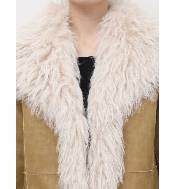 EVRIS「フェイクファームートンロングコート」|その他|