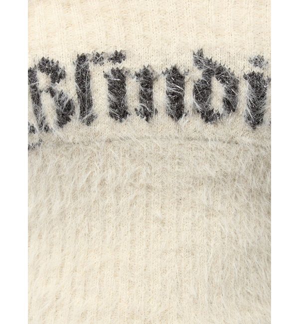 EVRIS「ラメロゴシャギーオフショルニットトップス」|ニット・セーター|