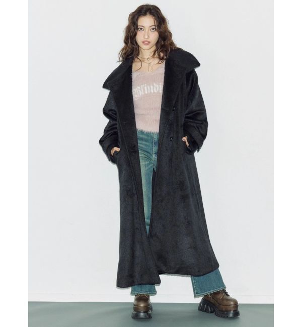 EVRIS「ラメロゴシャギーオフショルニットトップス」|ニット・セーター|