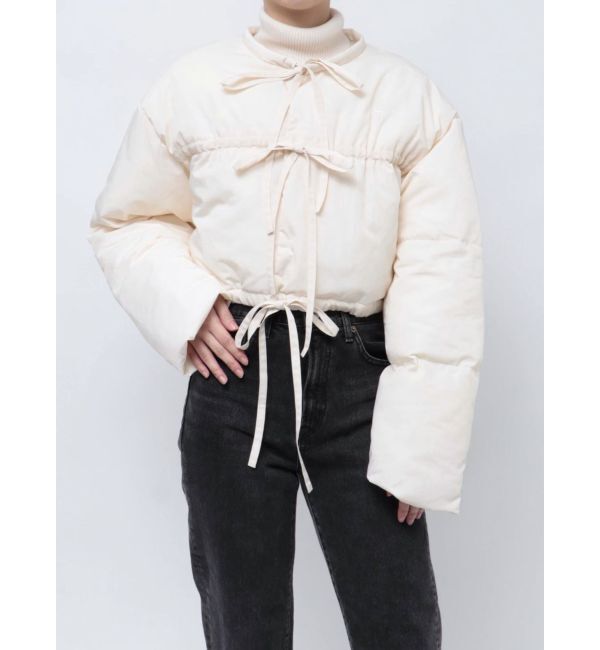 jouetie「フロントリボンショートパッファブルゾン」|ブルゾン・スタジャン|