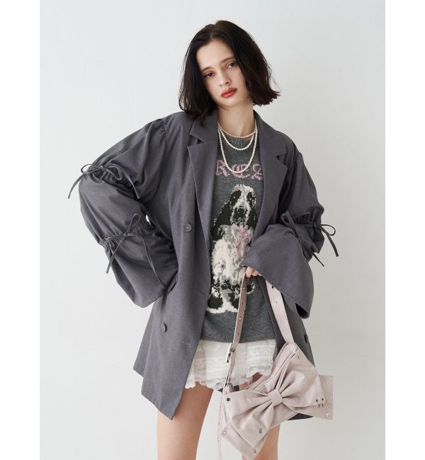 jouetie「DOGジャガードルーズニット」|ニット・セーター|