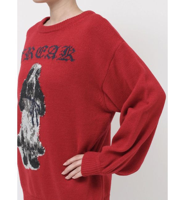 jouetie「DOGジャガードルーズニット」|ニット・セーター|