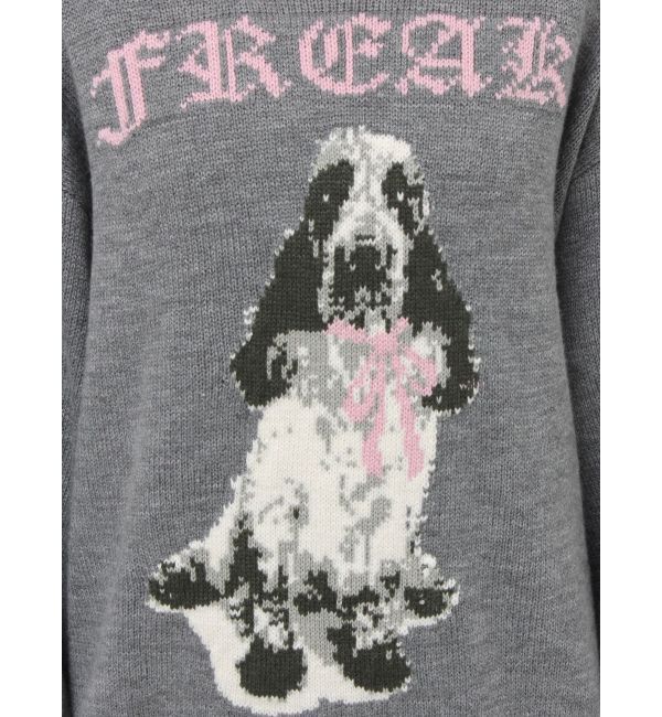 jouetie「DOGジャガードルーズニット」|ニット・セーター|