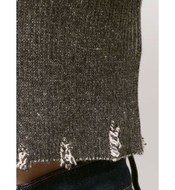 jouetie「コンパクトニットZIPフーディ」|ニット・セーター|