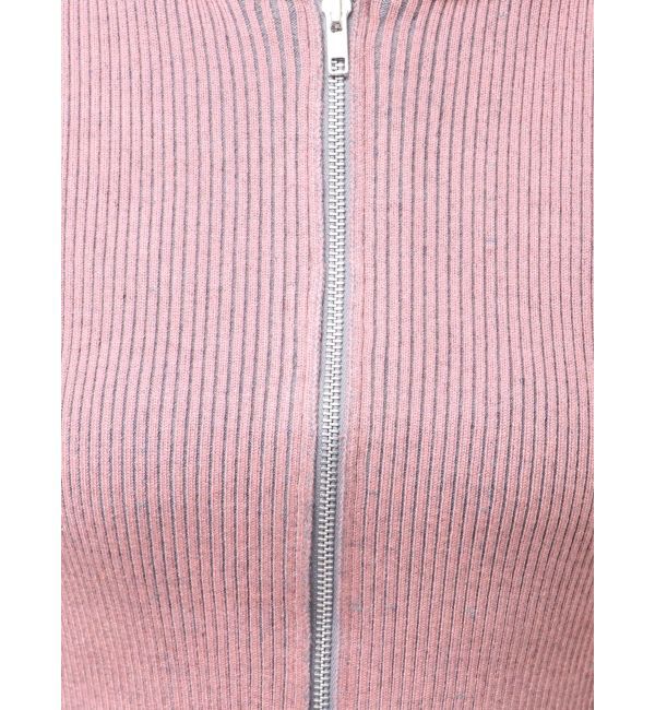 jouetie「コンパクトニットZIPフーディ」|ニット・セーター|