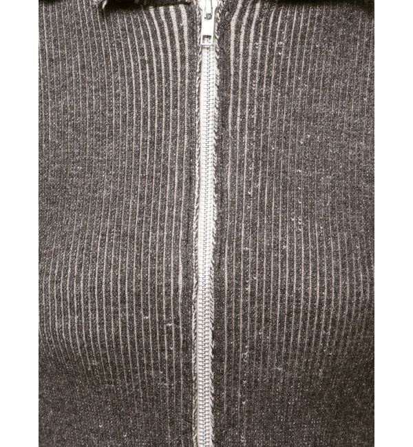 jouetie「コンパクトニットZIPフーディ」|ニット・セーター|