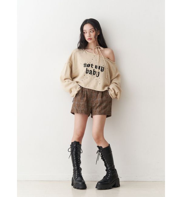 jouetie「ベロアリボンショートパンツ【セットアップ対応】」|その他|