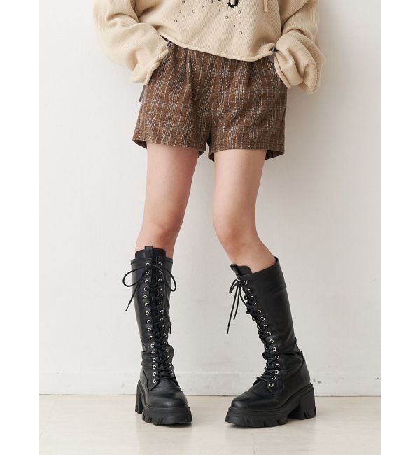 jouetie「ベロアリボンショートパンツ【セットアップ対応】」|その他|ブラウン