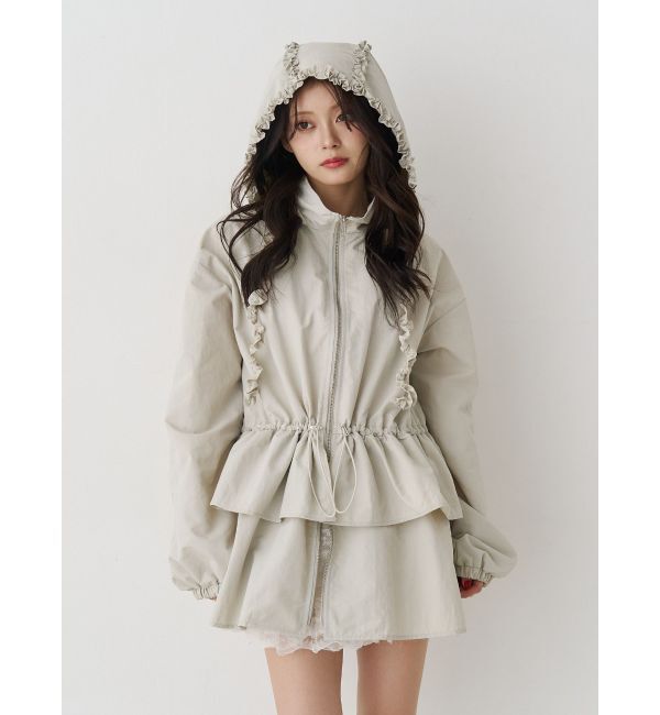 jouetie「フリルマウンテンブルゾン」|ブルゾン・スタジャン|