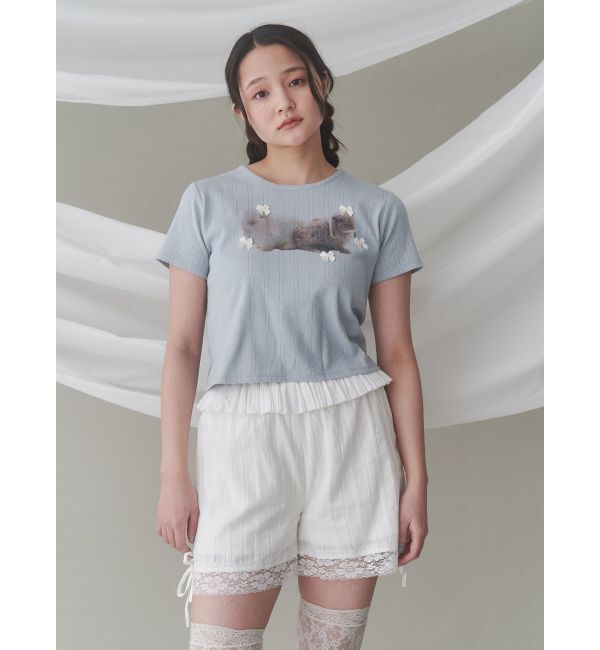 merry jenny「ラビットribbon Tシャツ」|Tシャツ・カットソー|