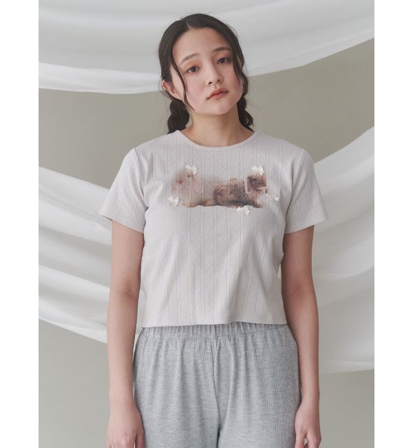 merry jenny「ラビットribbon Tシャツ」|Tシャツ・カットソー|