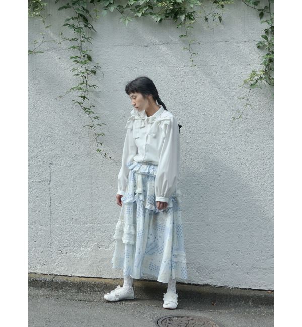 merry jenny「double ribbon blouse」|シャツ・ブラウス|