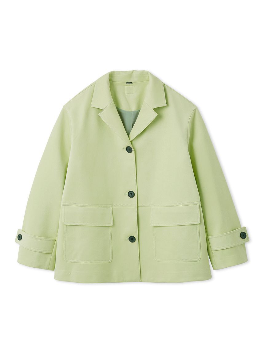 Mila Owen「リサイクルスウェードライクジャケット」|テーラードジャケット|LIME