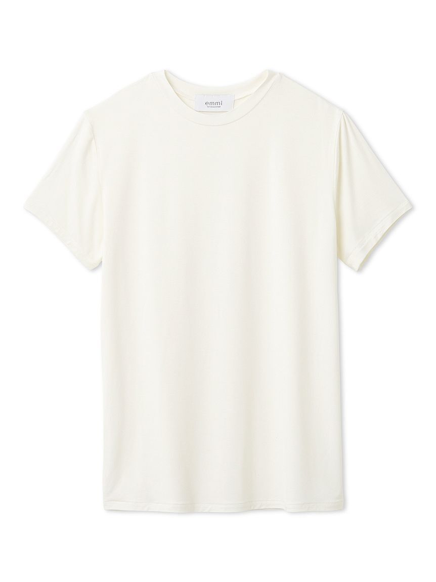 emmi atelier「バンブーショートスリーブカットソー」|Tシャツ・カットソー|WHT