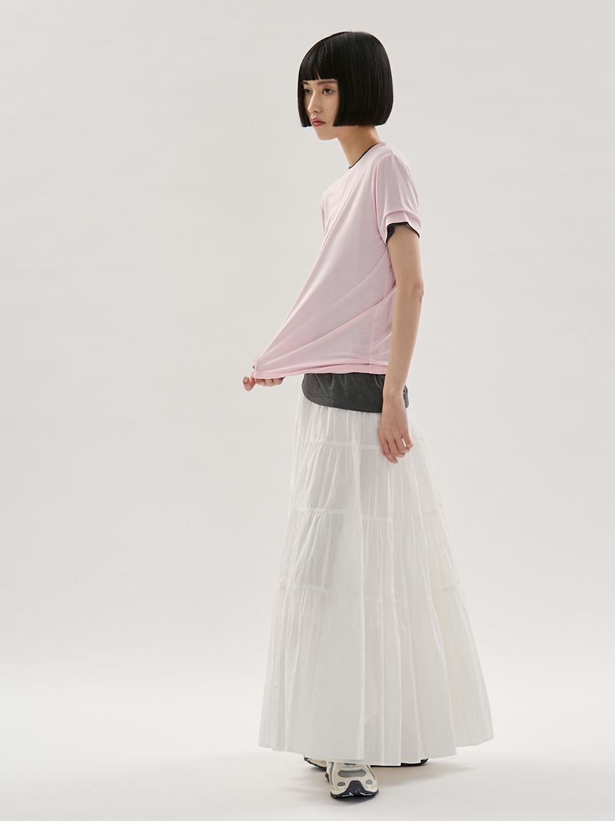 emmi atelier「バンブーショートスリーブカットソー」|Tシャツ・カットソー|