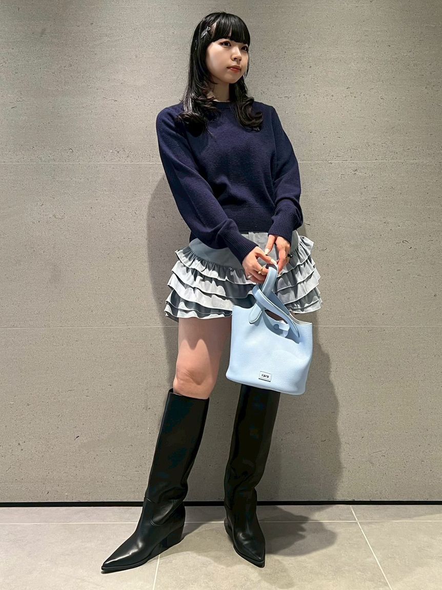 FURFUR「ロゴ刺繍クルーネックセーター」|ニット・セーター|