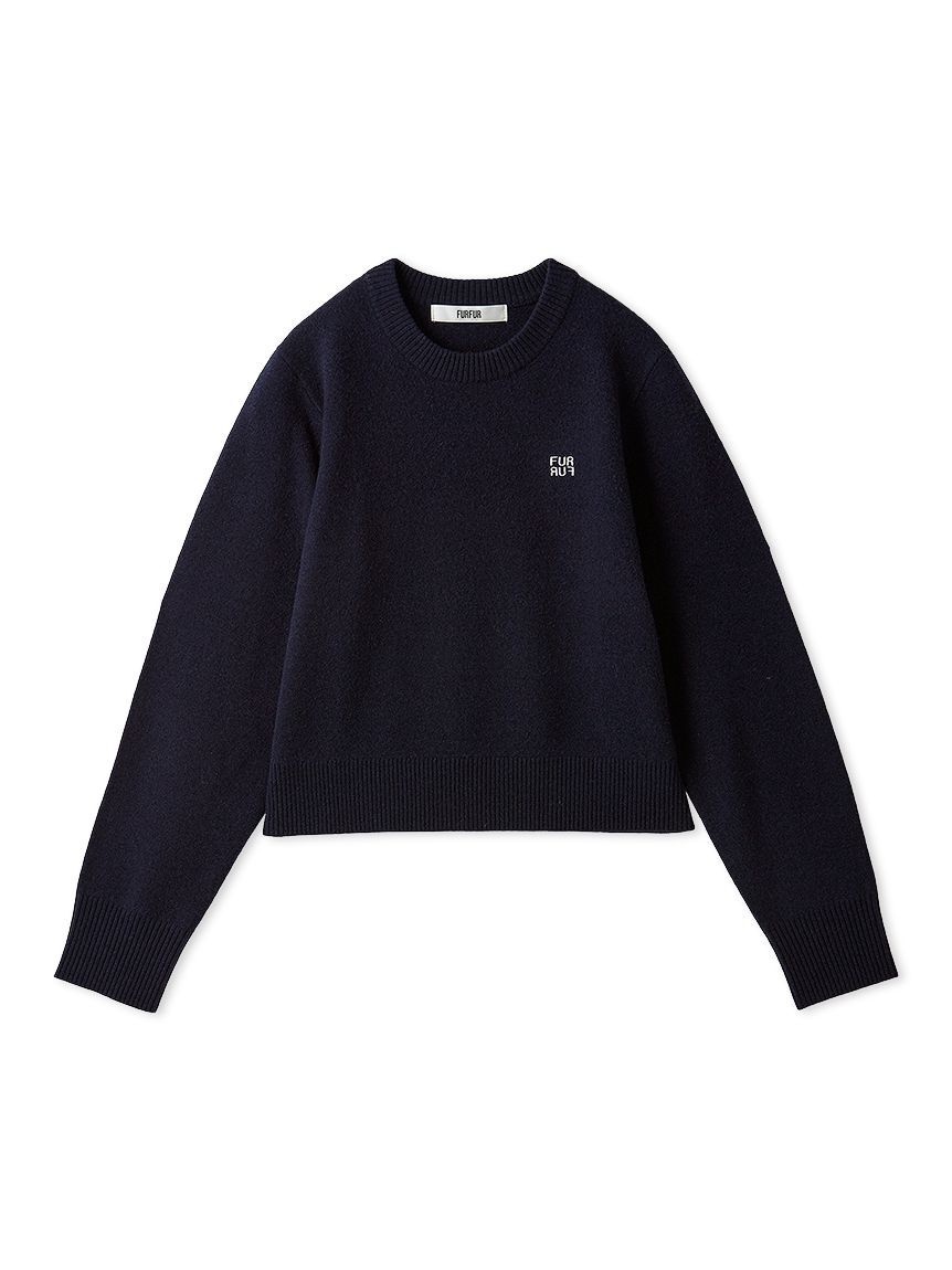 FURFUR「ロゴ刺繍クルーネックセーター」|ニット・セーター|