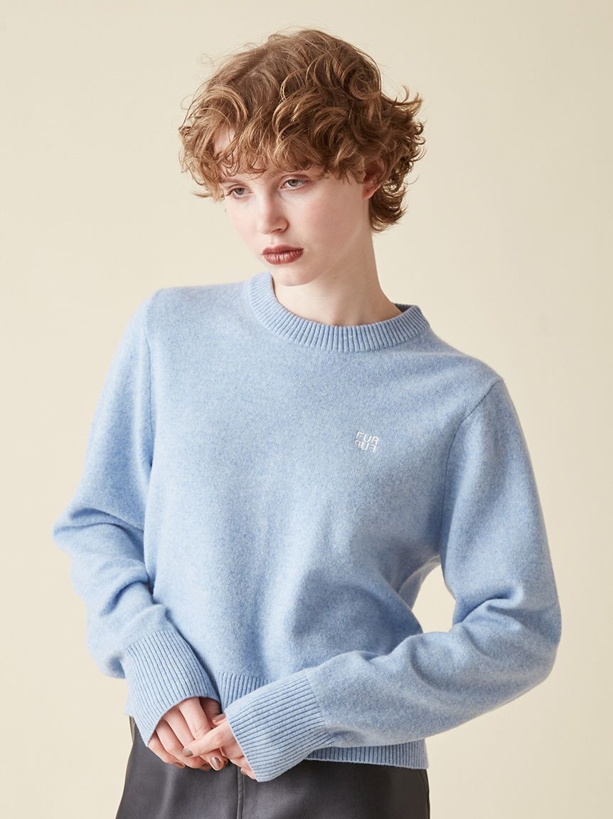 FURFUR「ロゴ刺繍クルーネックセーター」|ニット・セーター|LBLU
