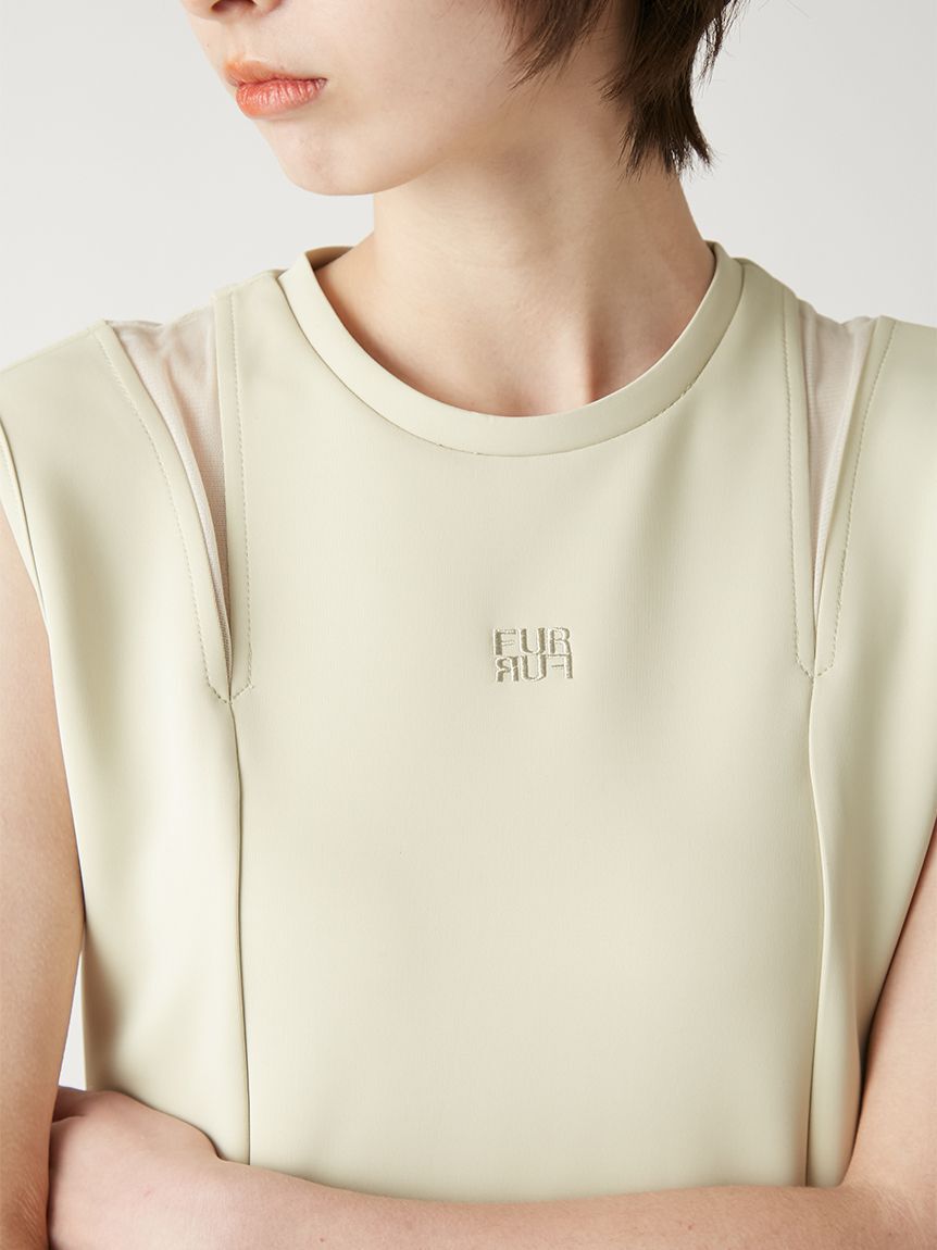 FURFUR「ロゴ刺繍ノースリーブカットワンピース」|ワンピース|