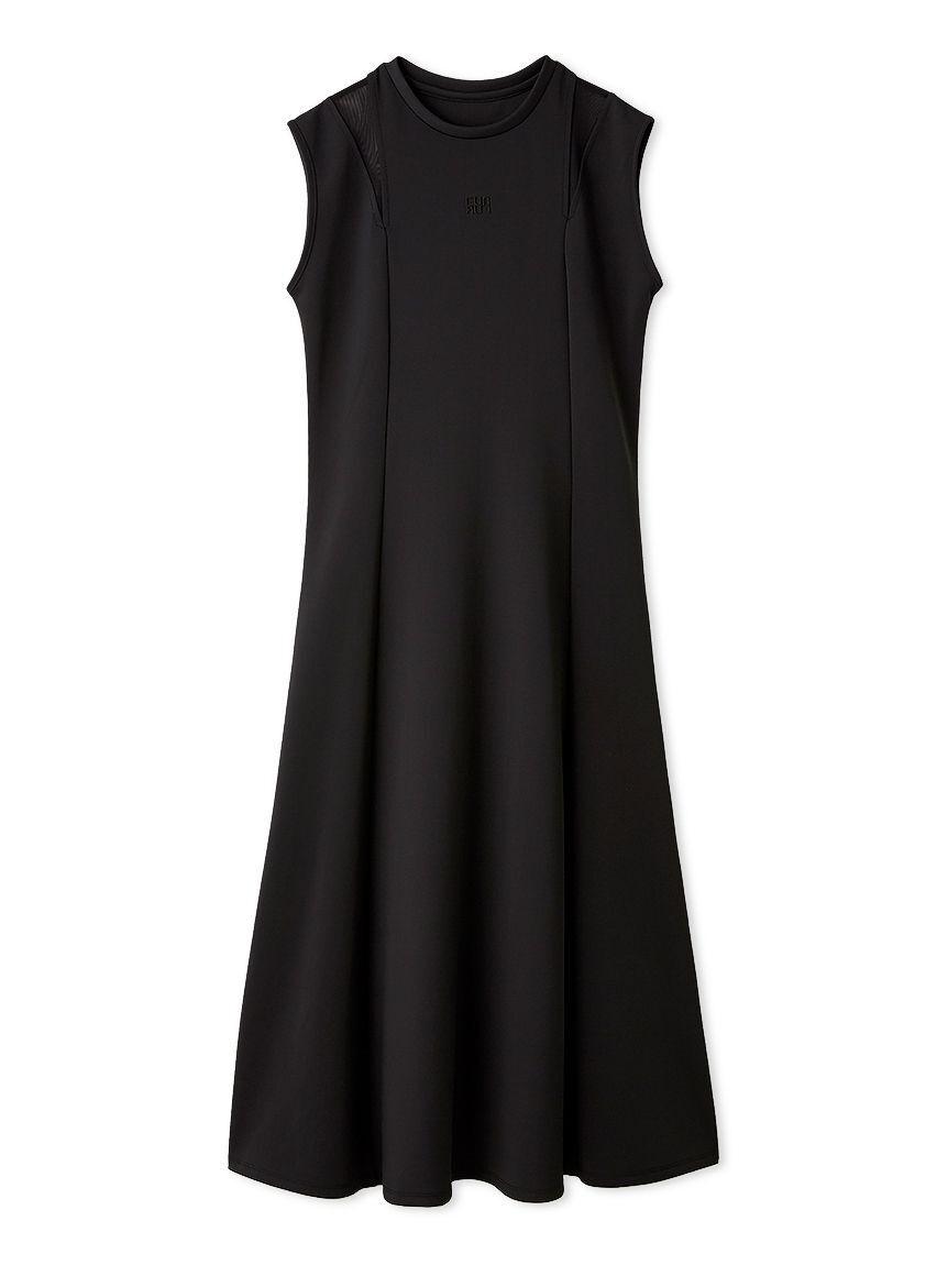FURFUR「ロゴ刺繍ノースリーブカットワンピース」|ワンピース|BLK