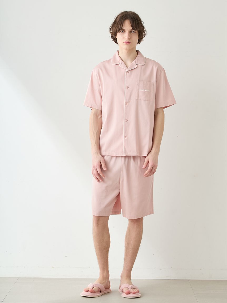 GELATO PIQUE HOMME「【HOMME】ワンポイント刺繍ハーフパンツ」|ルームウェア|