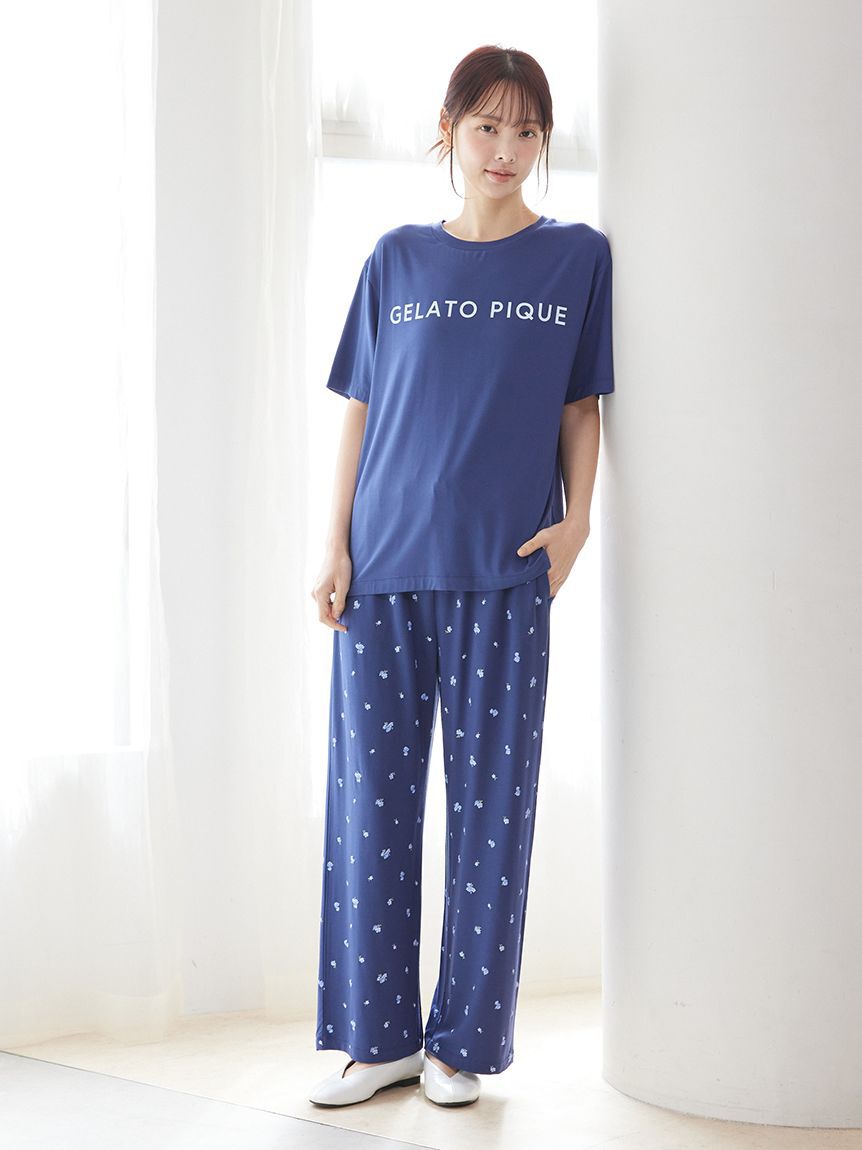 gelato pique「【接触冷感】モチーフ4柄ロングパンツ」|ルームウェア|