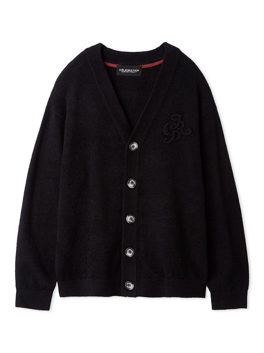 GELATO PIQUE HOMME「【JOEL ROBUCHON】【HOMME】【接触冷感】スムーズィーliteクールワンポイント刺繍カーディガン」|カーディガン|BLK