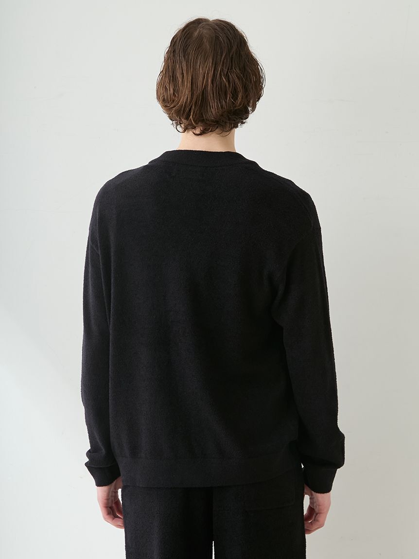 GELATO PIQUE HOMME「【JOEL ROBUCHON】【HOMME】【接触冷感】スムーズィーliteクールワンポイント刺繍カーディガン」|カーディガン|