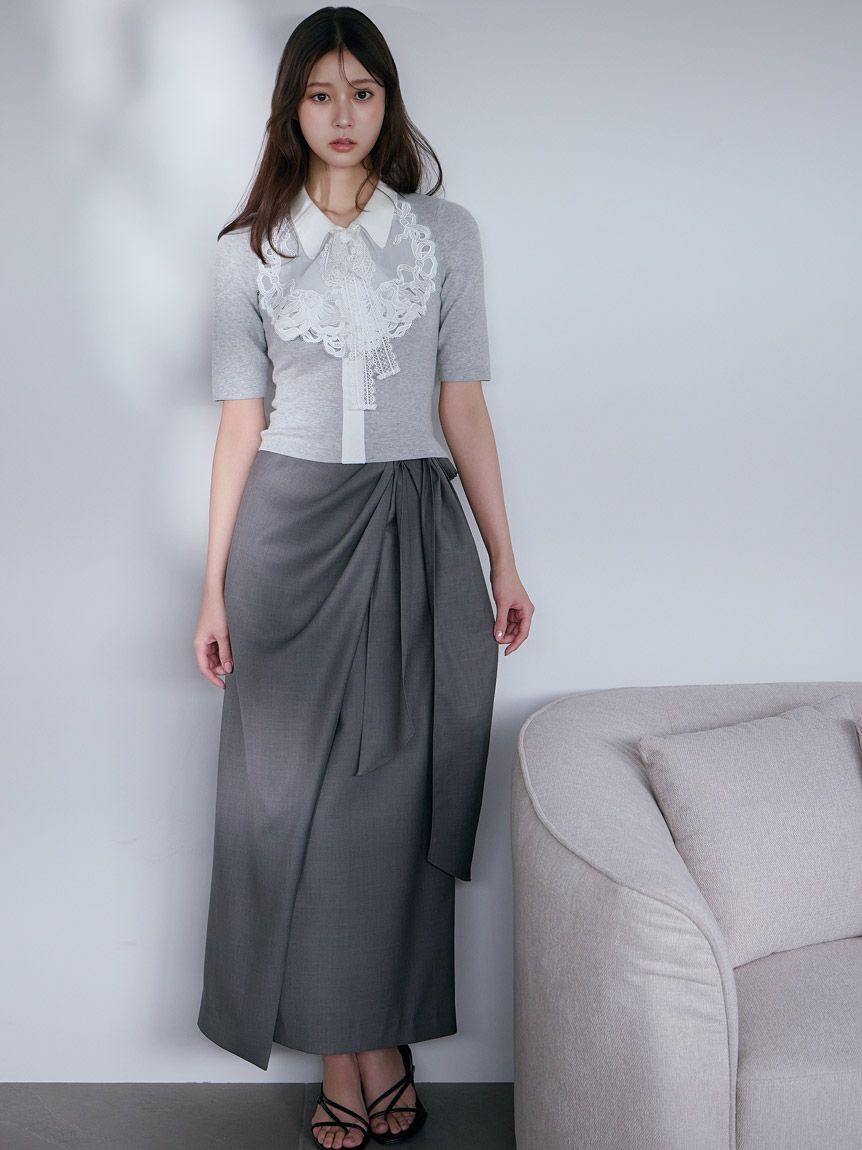 SNIDEL「ラップリボンタイトスカート」|スカート|