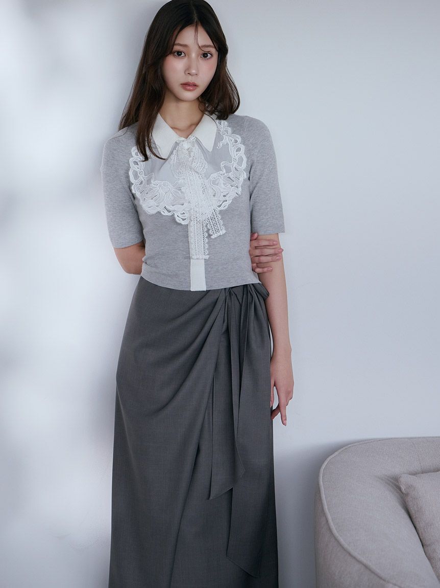 SNIDEL「ラップリボンタイトスカート」|スカート|