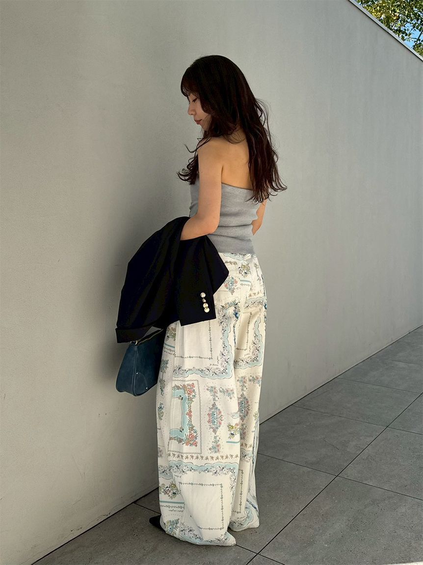 LILY BROWN「【WEB限定00サイズ】ダブルニーカーブワイドデニムパンツ」|デニム|