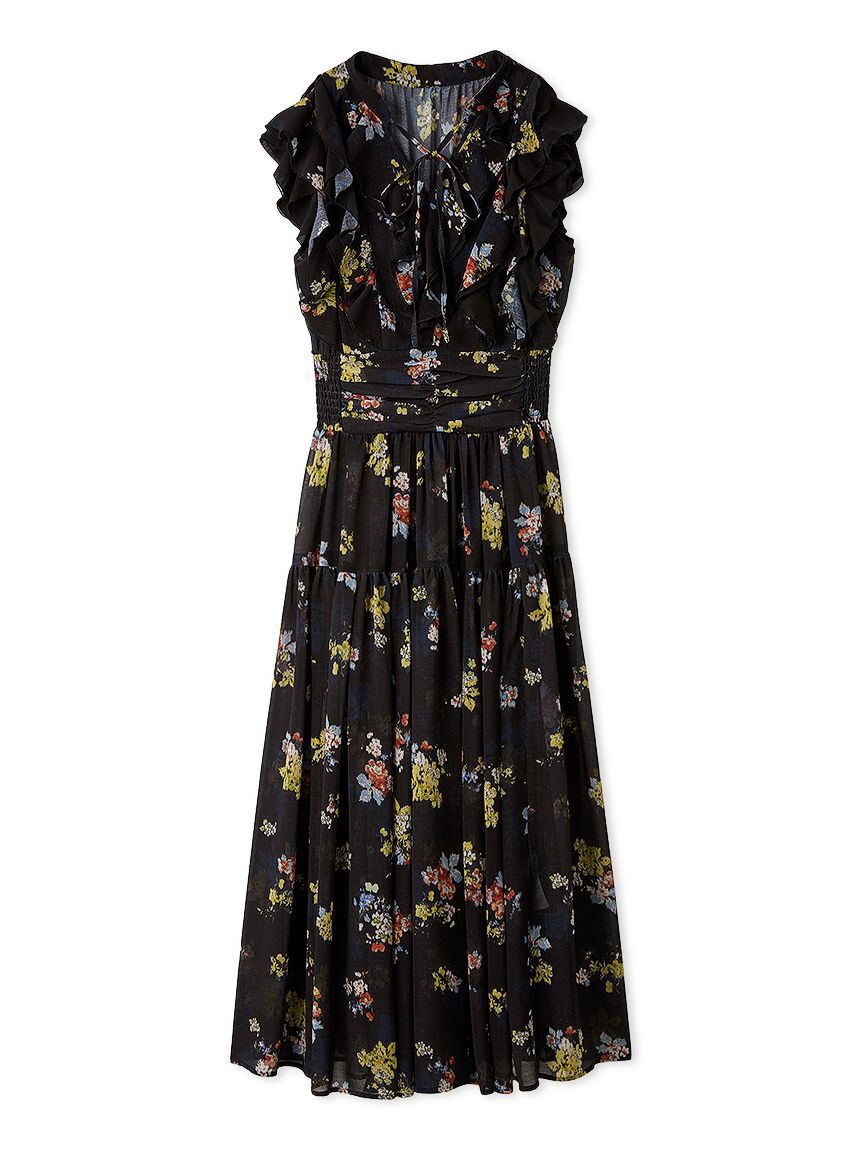 LILY BROWN「フラワープリントプリーツワンピース」|ワンピース|