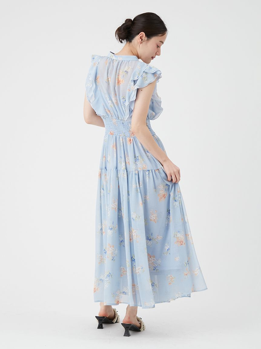 LILY BROWN「フラワープリントプリーツワンピース」|ワンピース|