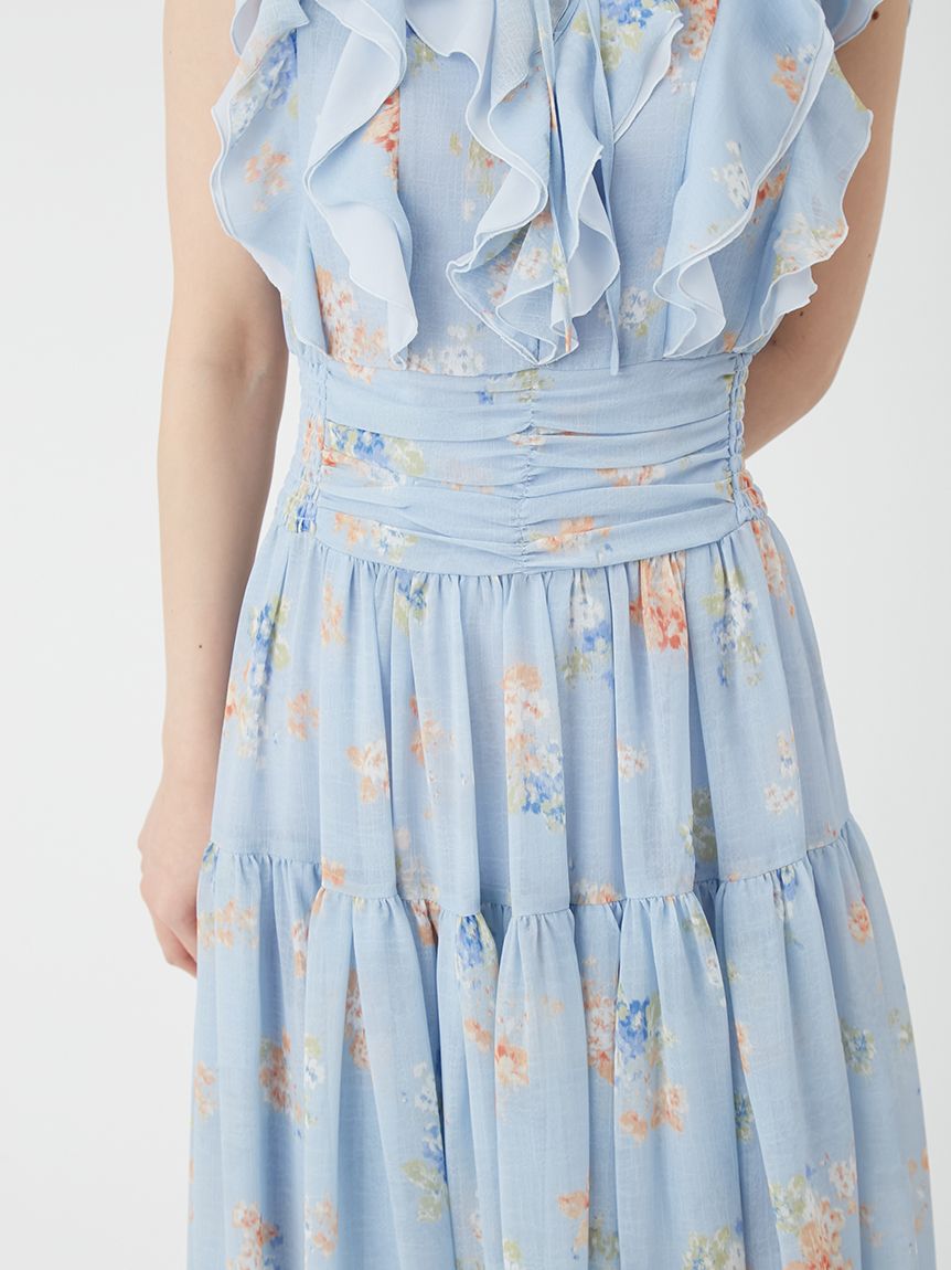 LILY BROWN「フラワープリントプリーツワンピース」|ワンピース|