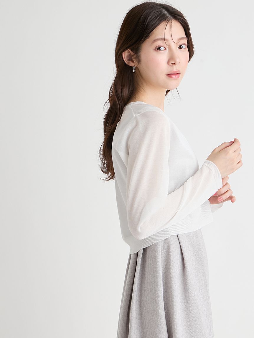 CELFORD「【洗える】シアーカーディガン」|カーディガン|