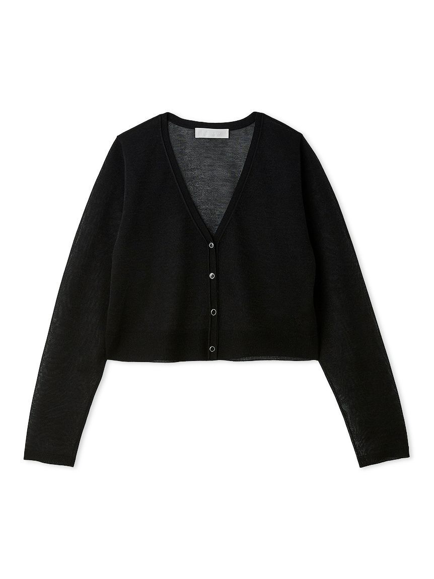 CELFORD「【洗える】シアーカーディガン」|カーディガン|BLK