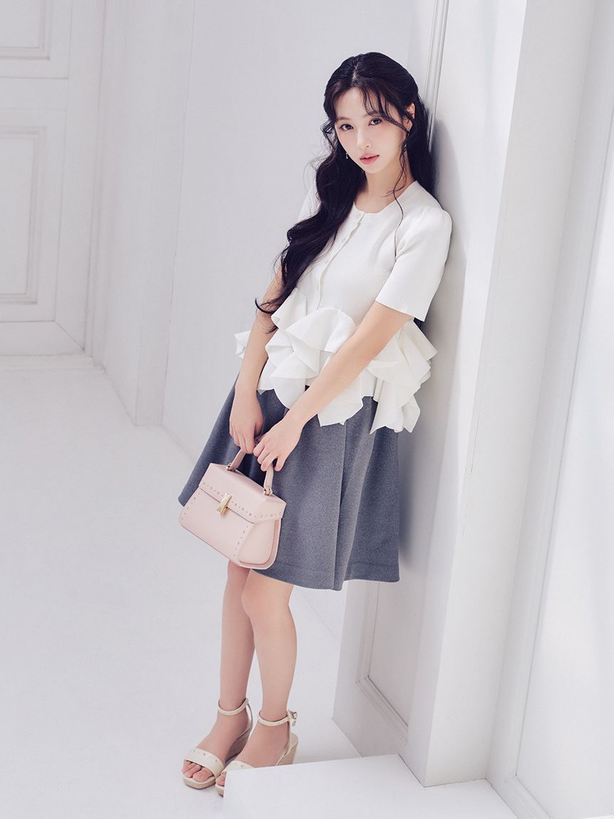 CELFORD「ホールガーメントミニニットスカート」|スカート|GRY