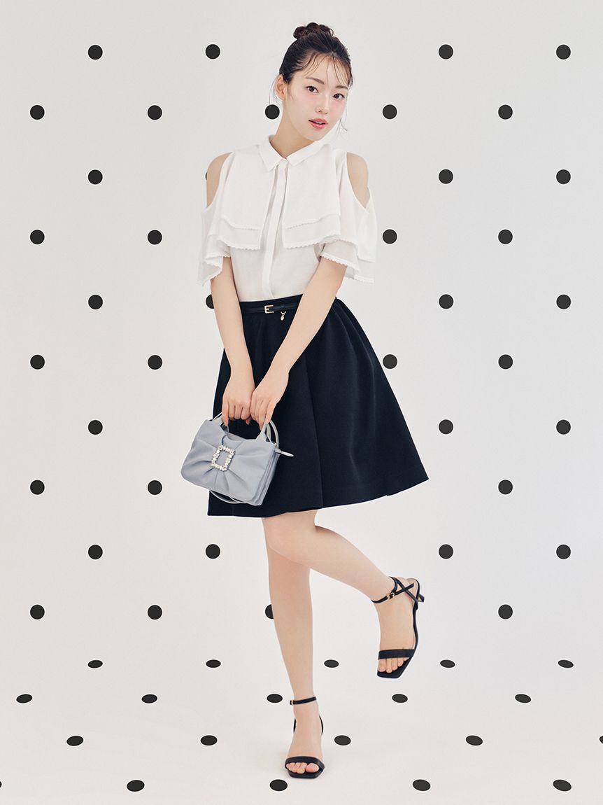 CELFORD「ホールガーメントミニニットスカート」|スカート|BLK