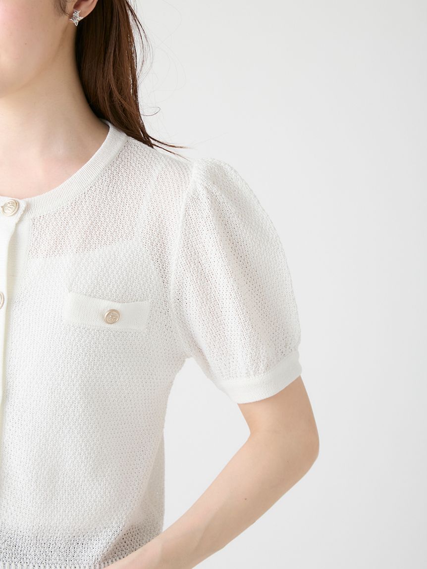 CELFORD「カノコ編み金釦カーディガン」|カーディガン|